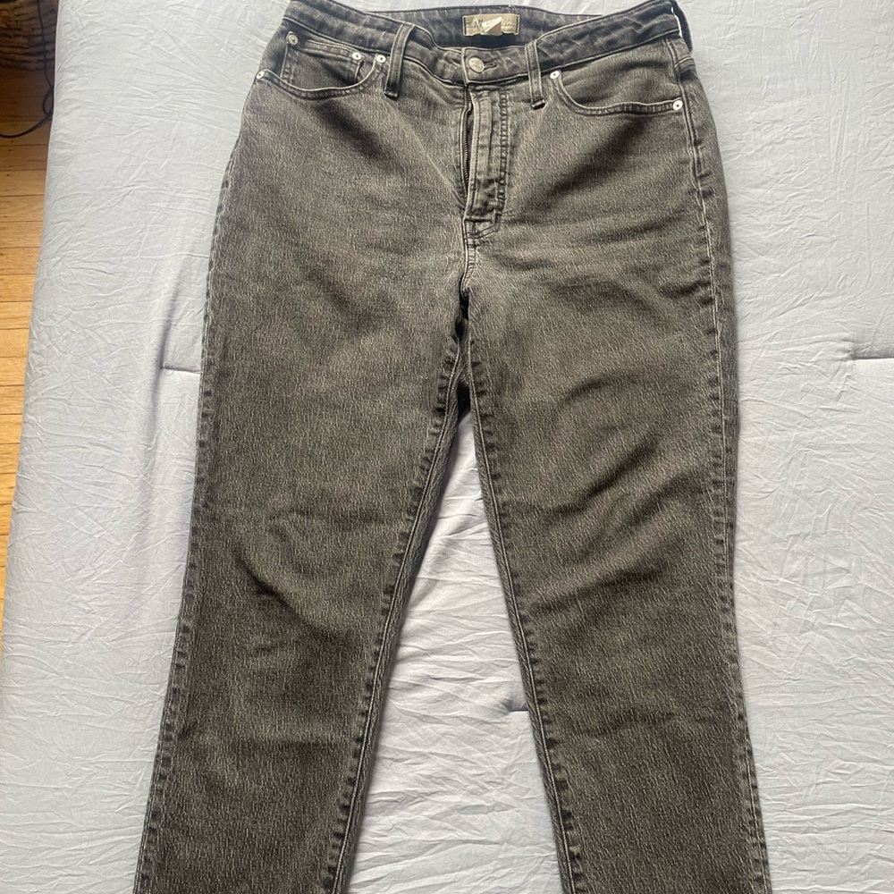 Madewell Women's The Curvy Perfect Vintage Jean-Straight Leg Jeans in Gray
